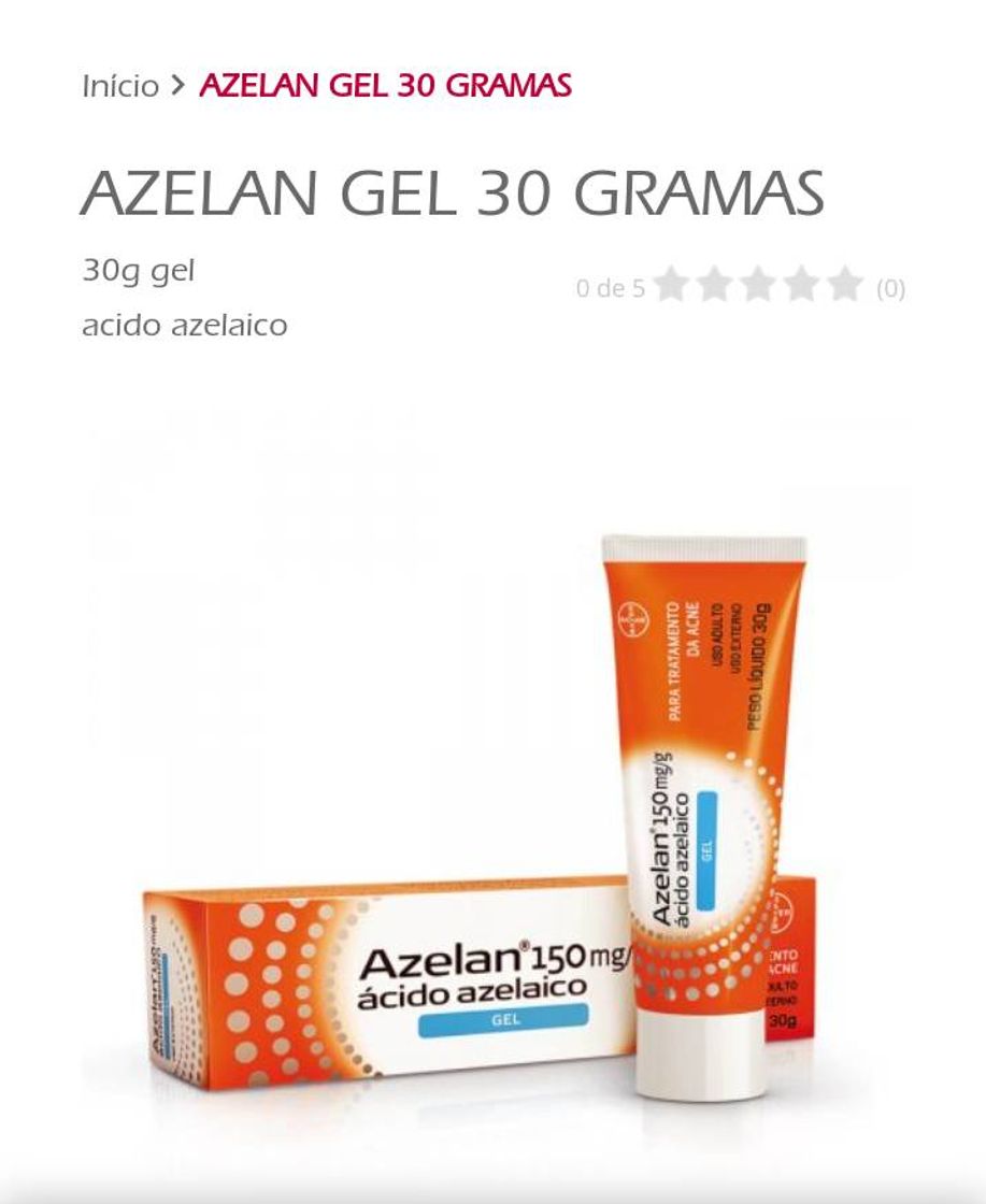 Fashion azelan gel 30 (ácido) para espinhas e marcas