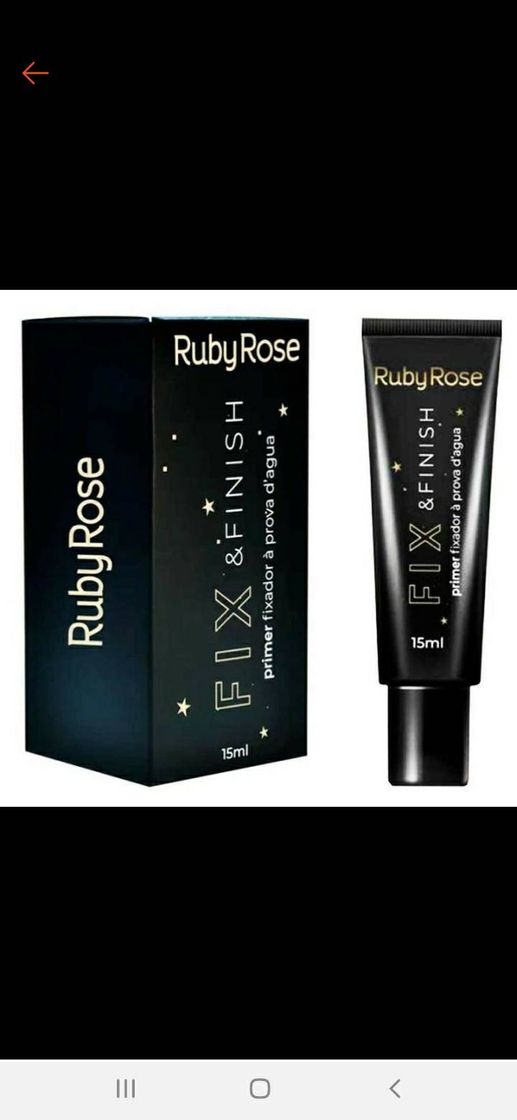 Moda Primer fix aprova d água  da ruby rose 