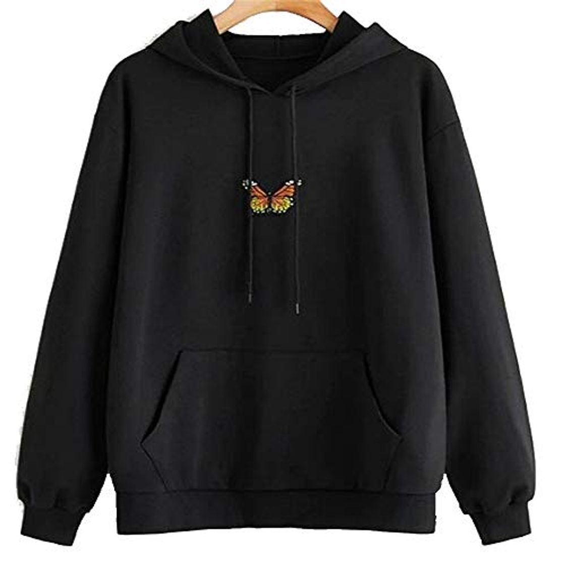 Productos Sudaderas de Mariposa para Mujer Sudaderas con Capucha de Bolsillo de Patchwork Jersey de Manga Larga Casual