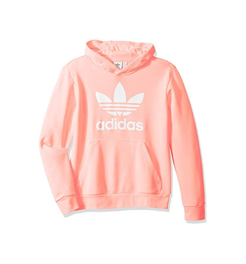 Moda adidas Originals Little Kids Trefoil Hooded Sweatshirt, Glow Pink