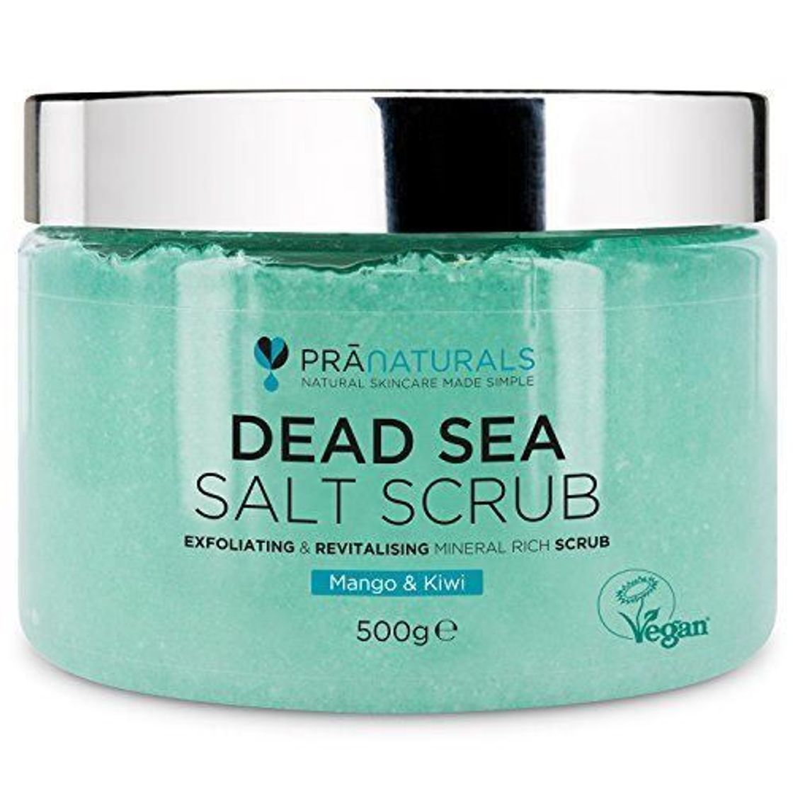 Social PraNaturals Exfoliante Corporal de Sal del Mar Muerto Mezclado con Aceites de