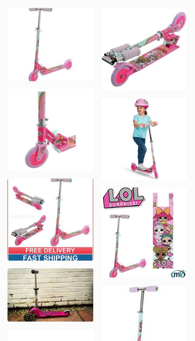 Product LOL Surprise Folding Inline Scooter MV Sports Ages 5 Years