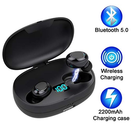 Auriculares Bluetooth 5.0 de Hasta 50 Horas de Reproducción