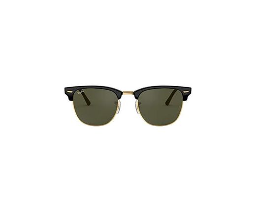 Ray-Ban Clubmaster RB3016 W0365 - Gafas de sol para hombre, Negro