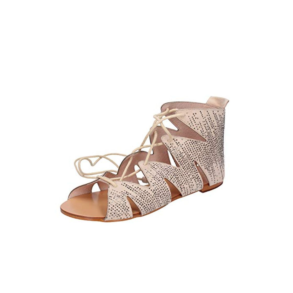 Fashion BIBI LOU Sandalias Mujer Gamuza Beige 38 EU