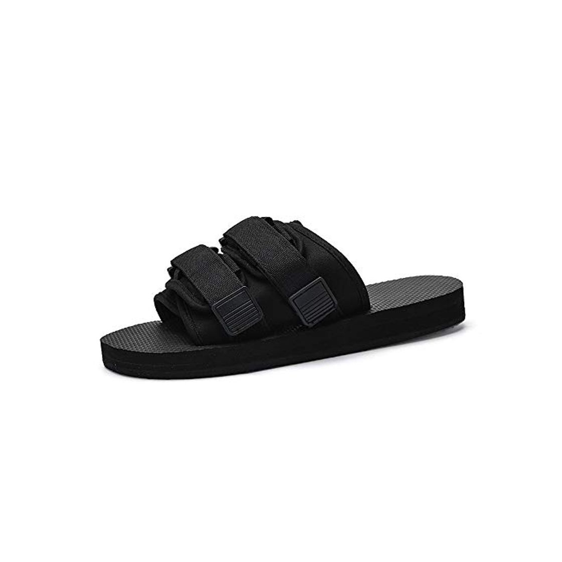 Moda LULI Los hombres de verano informal ayuda de arco Diapositivas de tejido ligero y suave plana Anti Slip Zapatillas Ronda abierta de deslizamiento del dedo del pie En impermeable de secado rápido chanc