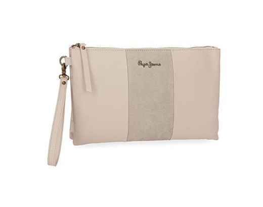 Bolso de mano Pepe Jeans Double Beige