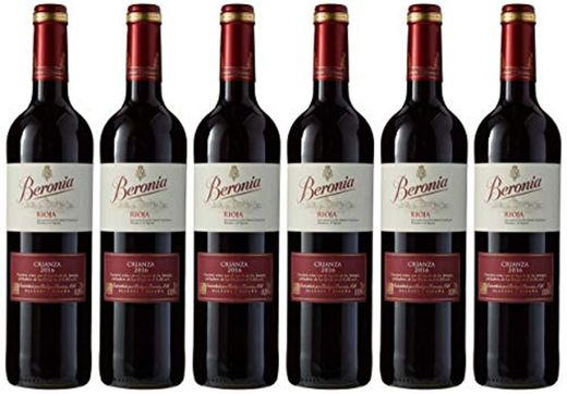 Beronia Crianza Vino D.O.Ca. Rioja - 6 Botellas de 750 ml -