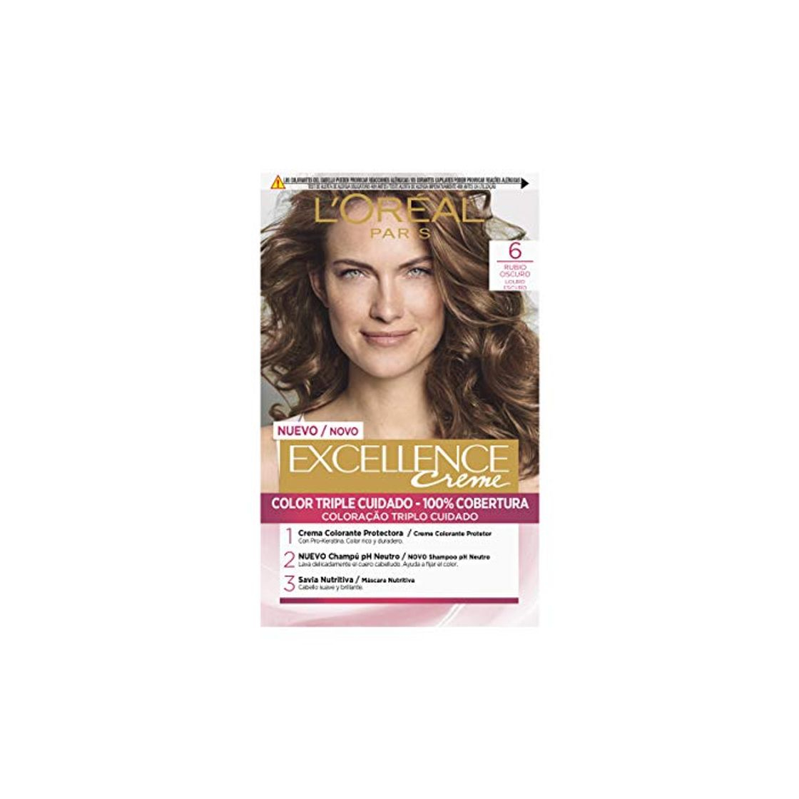Social L'Oréal Paris Excellence Coloración Excellence Crème Triple Protección 6 Rubio Oscuro
