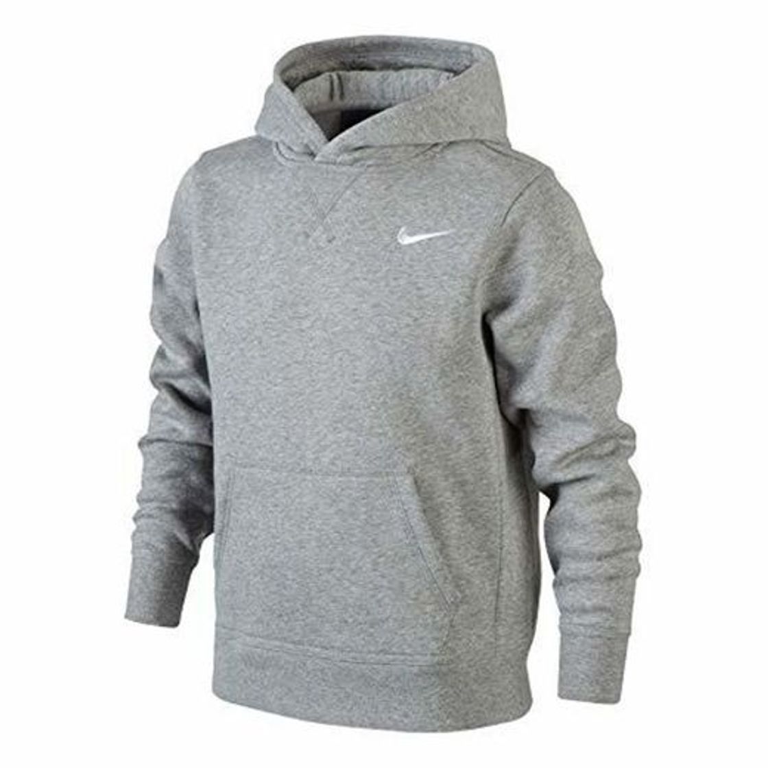 Social Nike Brushed Fleece Over The Head Sudadera, Niños, Gris