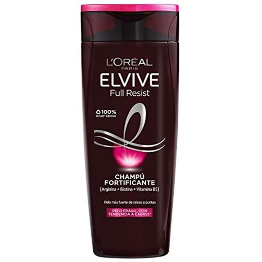 L'Oréal Paris Elvive Full Resist Champú Fortificante para Pelo Frágil con Tendencia