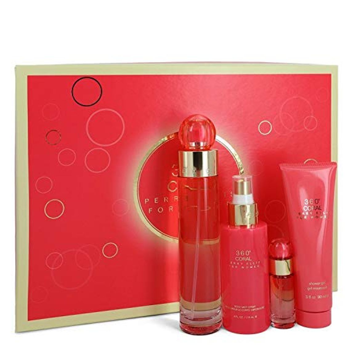 Social Perry Ellis 360 Coral by Perry Ellis Gift Set - 3.4 oz