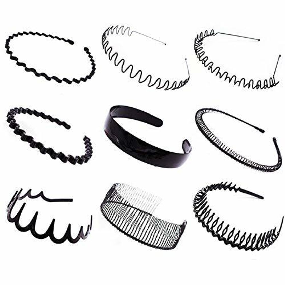 Social DDG EDMMS 9 Piezas de dentado Simple Deslizamiento Horquilla aro Clip de