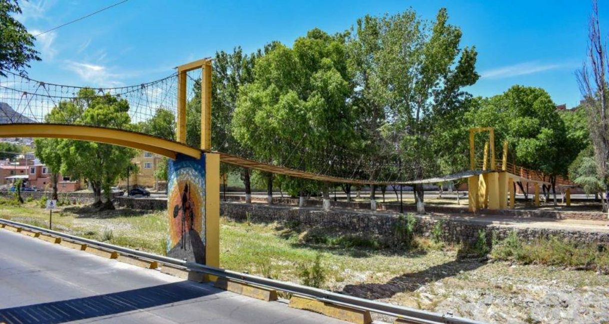 Puente colgante, de Parral, Chihuahua