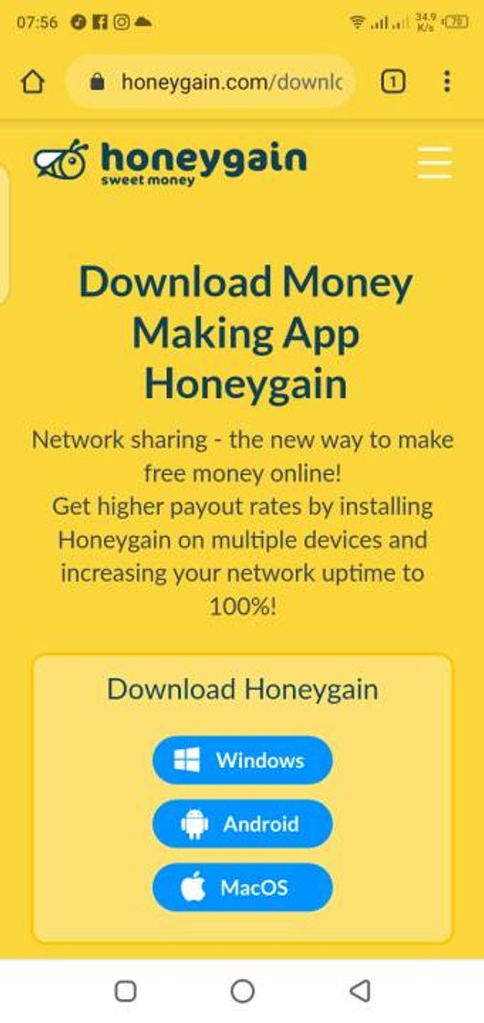 App Honeygain 🐝