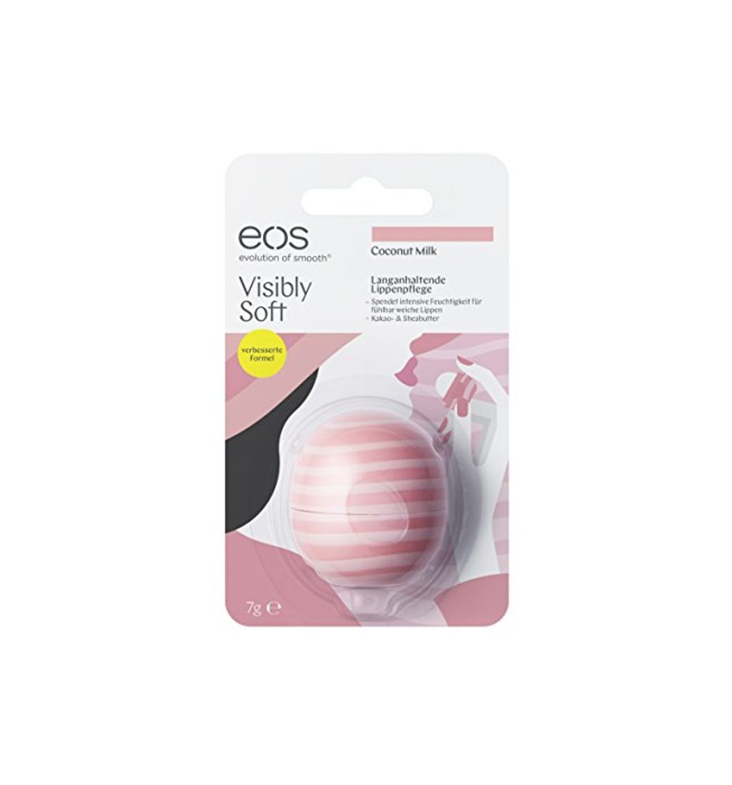 Social EOS visibly Soft Coconut Milk Lip Balm, 1er Pack