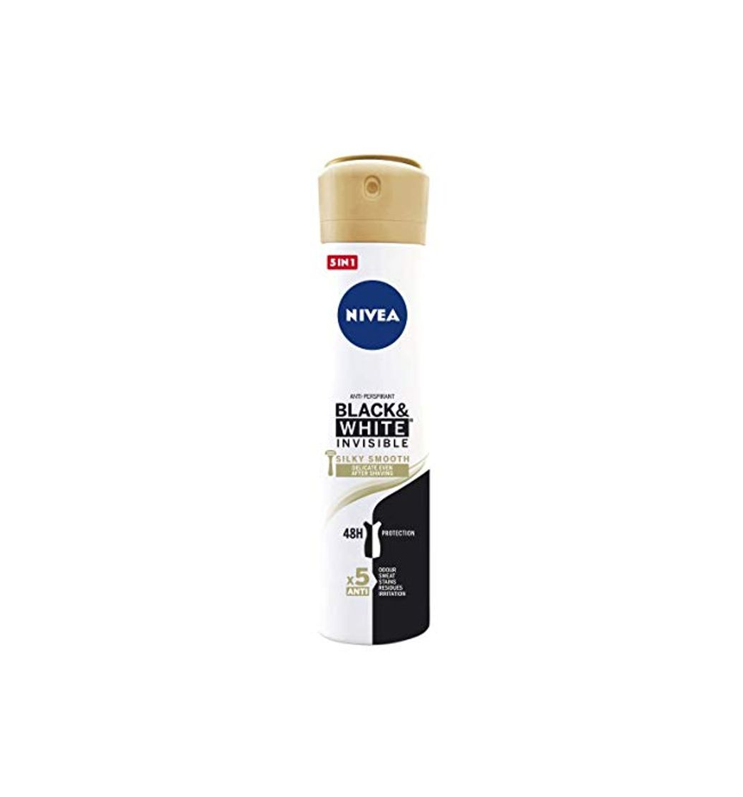 Social Nivea Black & White Invisible Silky Smooth Spray Desodorante 200 ml