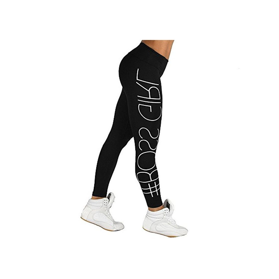 Moda VPASS Mujer Pantalones, Pantalones de Yoga elásticos Impresión Pantalones Deportes de Fitness