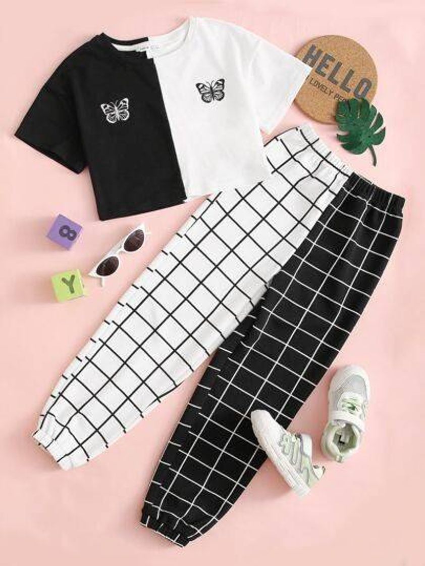 Fashion Conjunto shein ⚫⚪