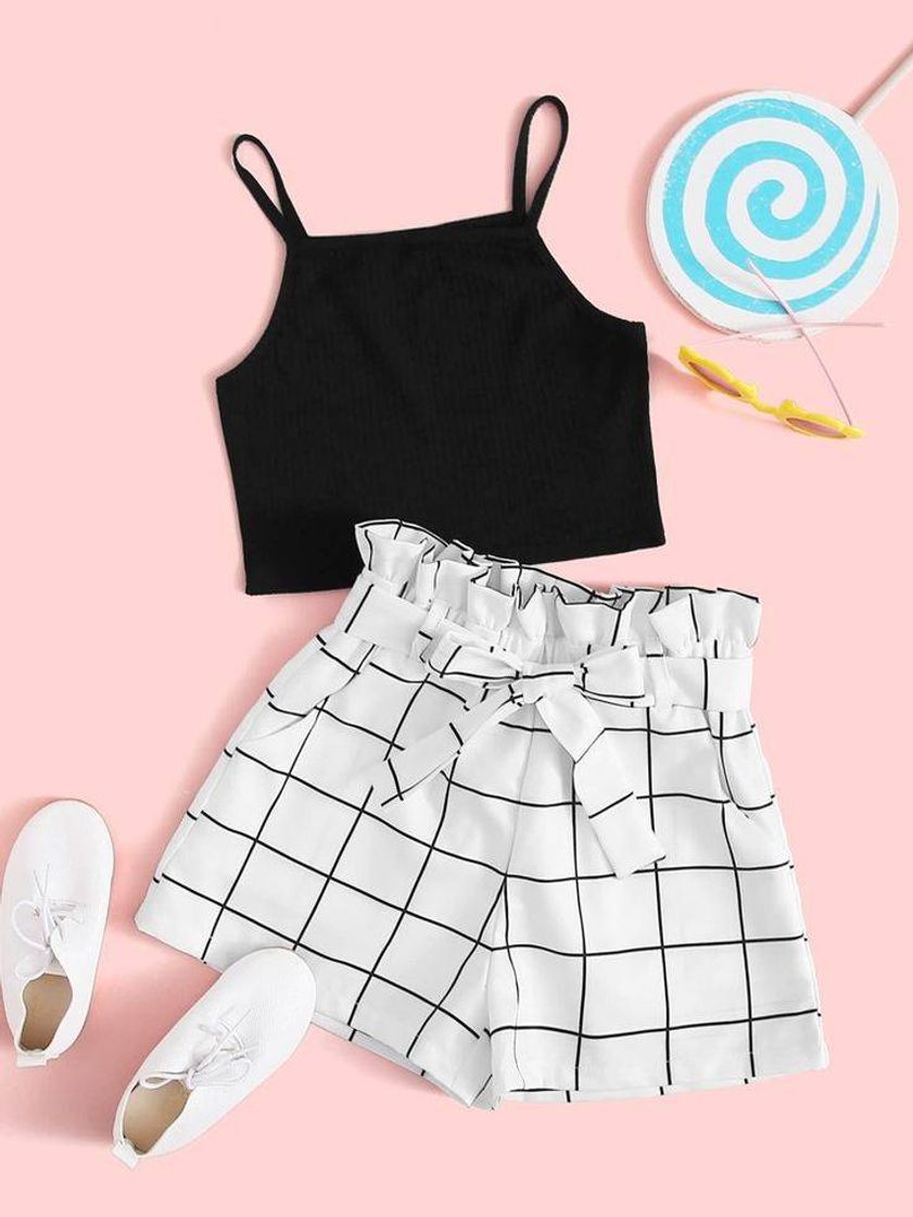 Moda Conjunto shein ⚫⚪