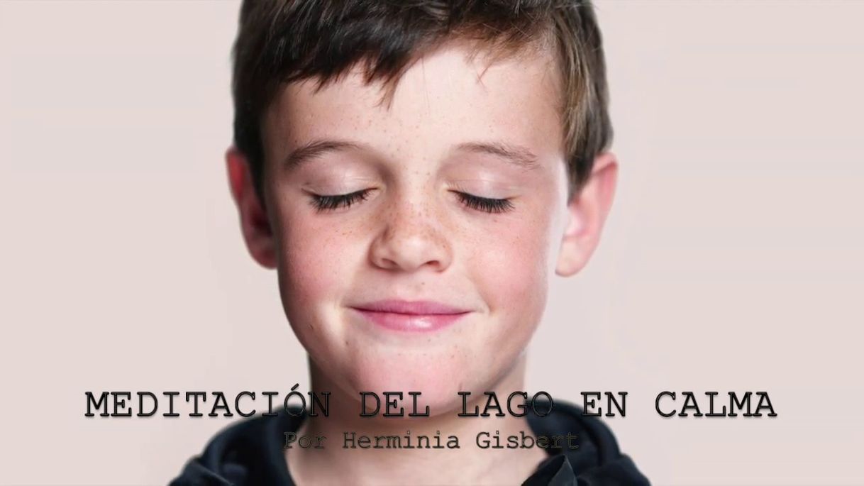 Moda Mindfulness para niños. Meditación de tranquilidad: El lago en calma