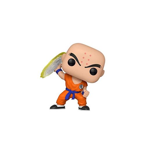 Funko- Pop Animation: Dragon Ball Z-Krillin w/Destructo Disc Collectible Toy, Multicolor