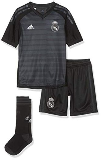 adidas 18/19 Real Madrid Away Kit-Lfp Badge Conjunto, Unisex niños, Gris