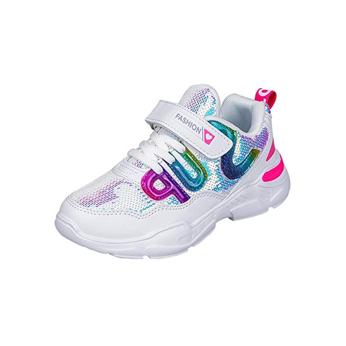 Productos HSNA Zapatillas con Lentejuelas Niña Zapatos de Gimnasia para Caminar Ligero Trainers