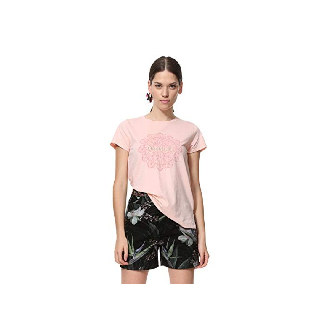 Product Desigual T-Shirt Short Sleeve Manchester Woman Pink Camiseta, Rosa