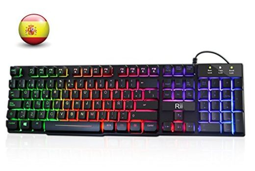 Rii RK100+ Novedoso Teclado USB Retroiluminado