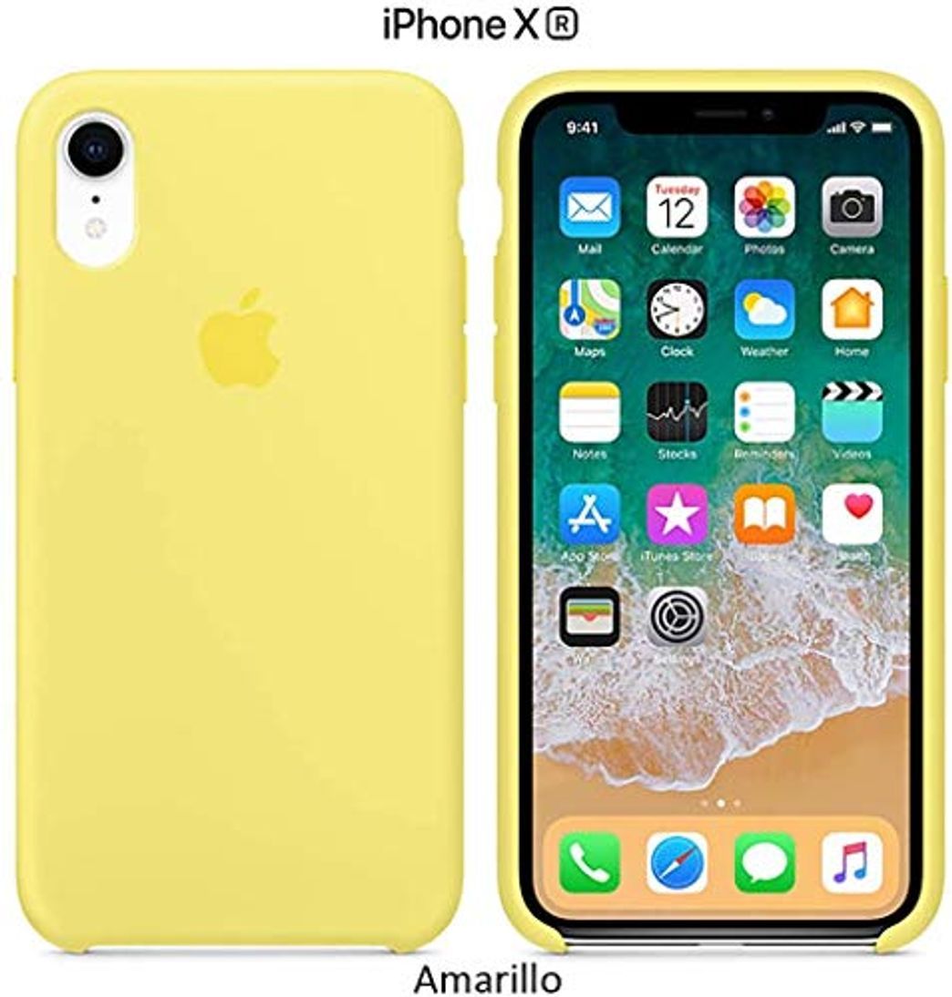 Productos Funda Silicona para iPhone XR Silicone Case, Textura Suave, Forro Microfibra