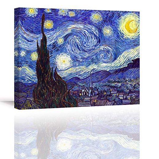 Piy Painting Cuadro en Lienzo Reproducción Starry Night by Van Gogh Pinturas
