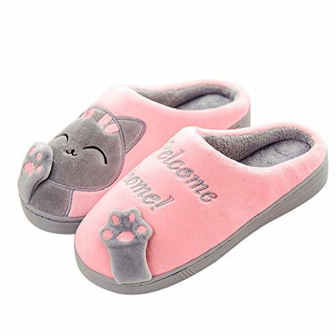 Social SAGUARO Otoño Invierno Zapatillas Interior Casa Caliente Slippers Suave Algodón Zapatilla Mujer