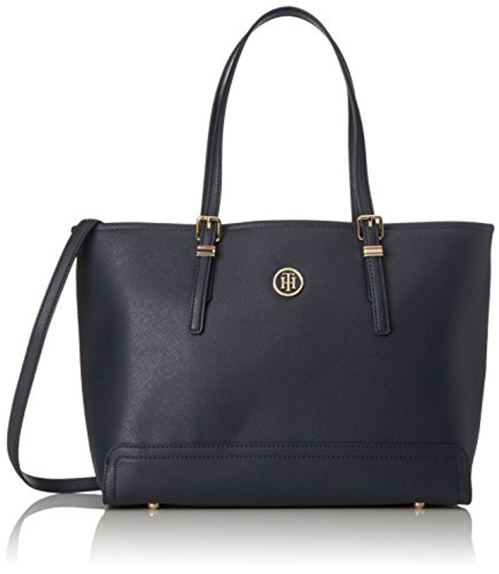 Moda Tommy Hilfiger Honey Med Tote, Bolso totes para Mujer, Azul