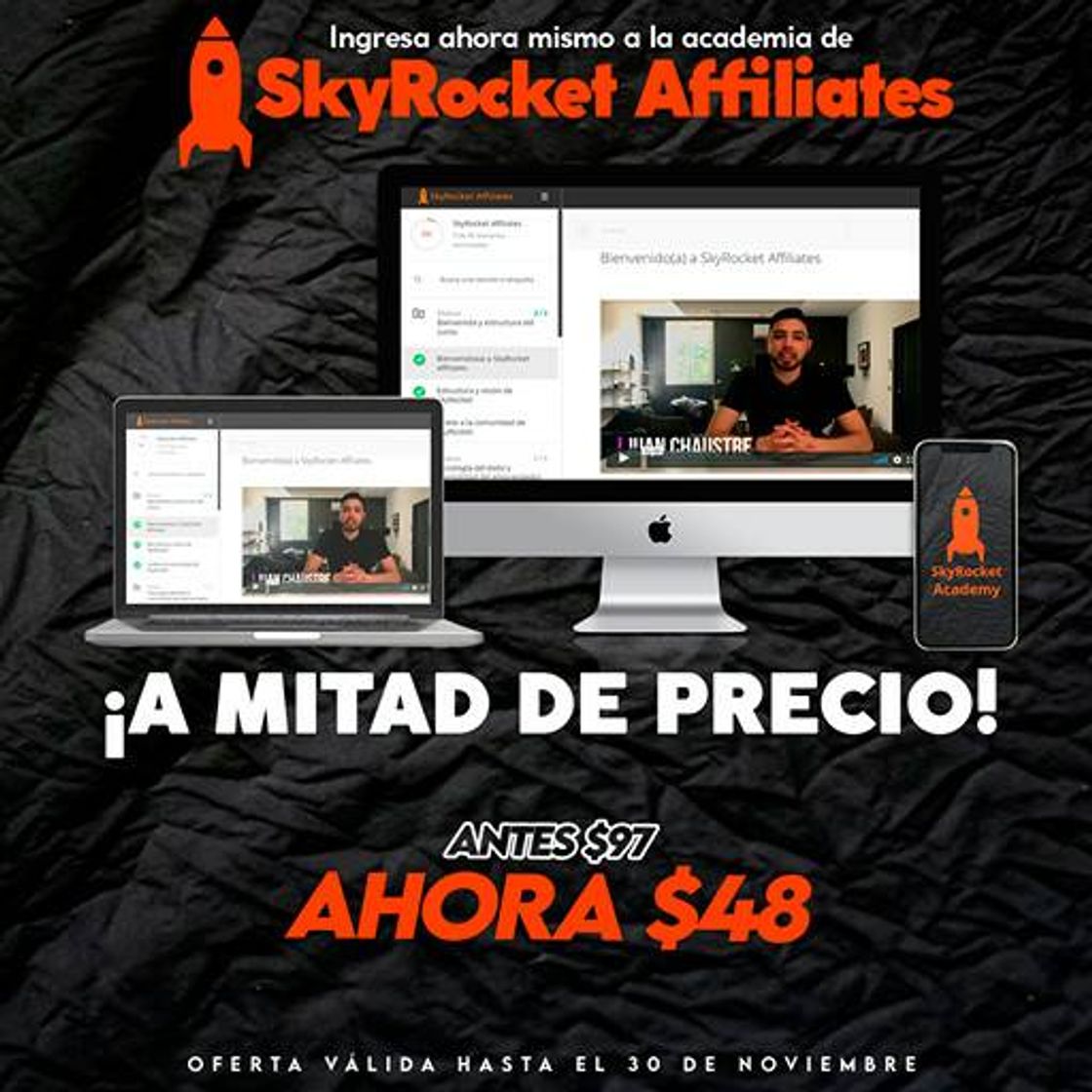 Social Ultimos 3 Dias para adquirir SkyRocket Affiliates al 50%