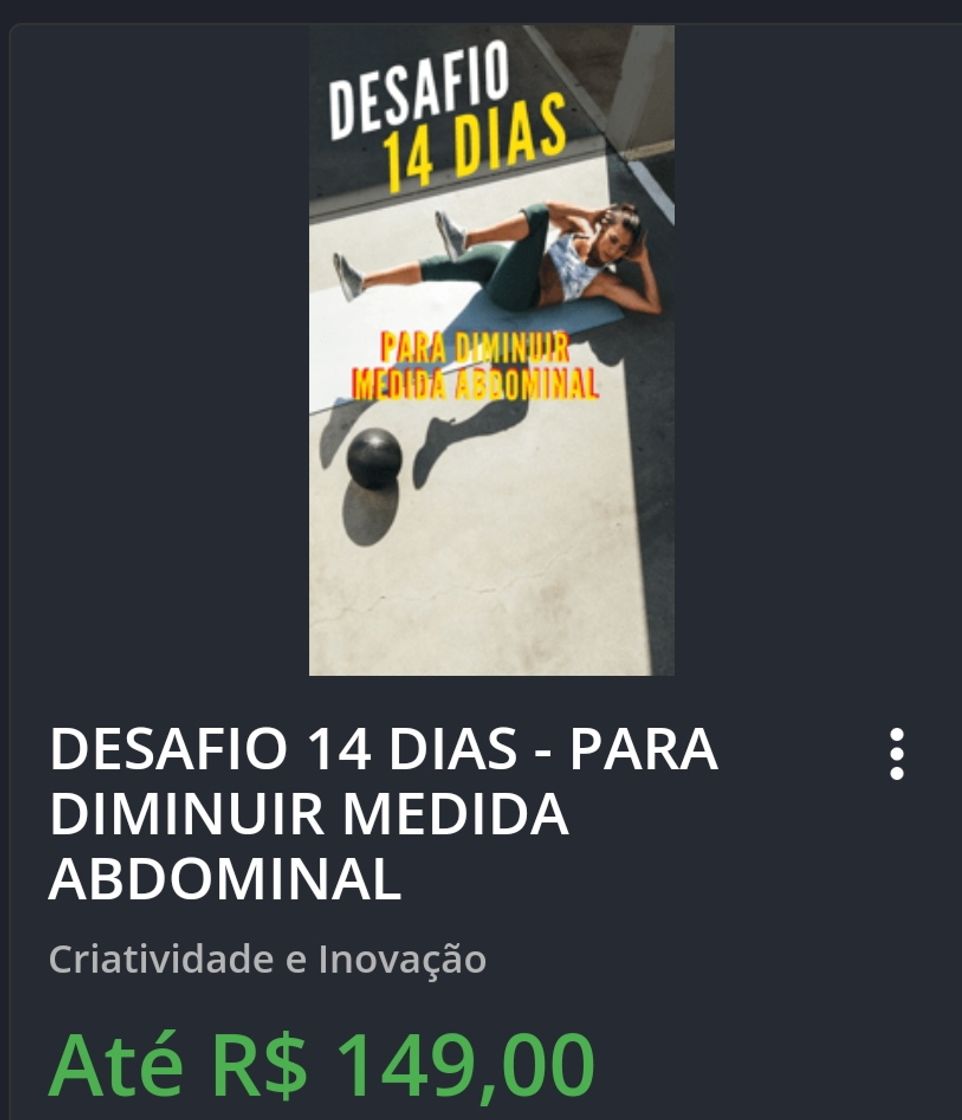 Moda DESAFIO 14 DIAS - PARA DIMINUIR MEDIDA ABDOMINAL

