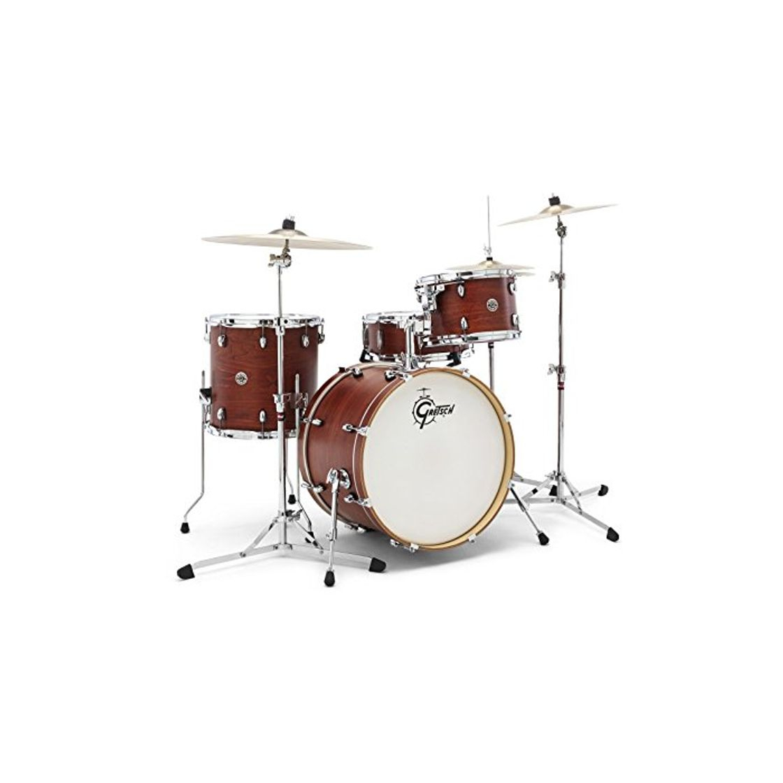 Products Gretsch 20" Satin Walnut Glaze Drumset · Batería