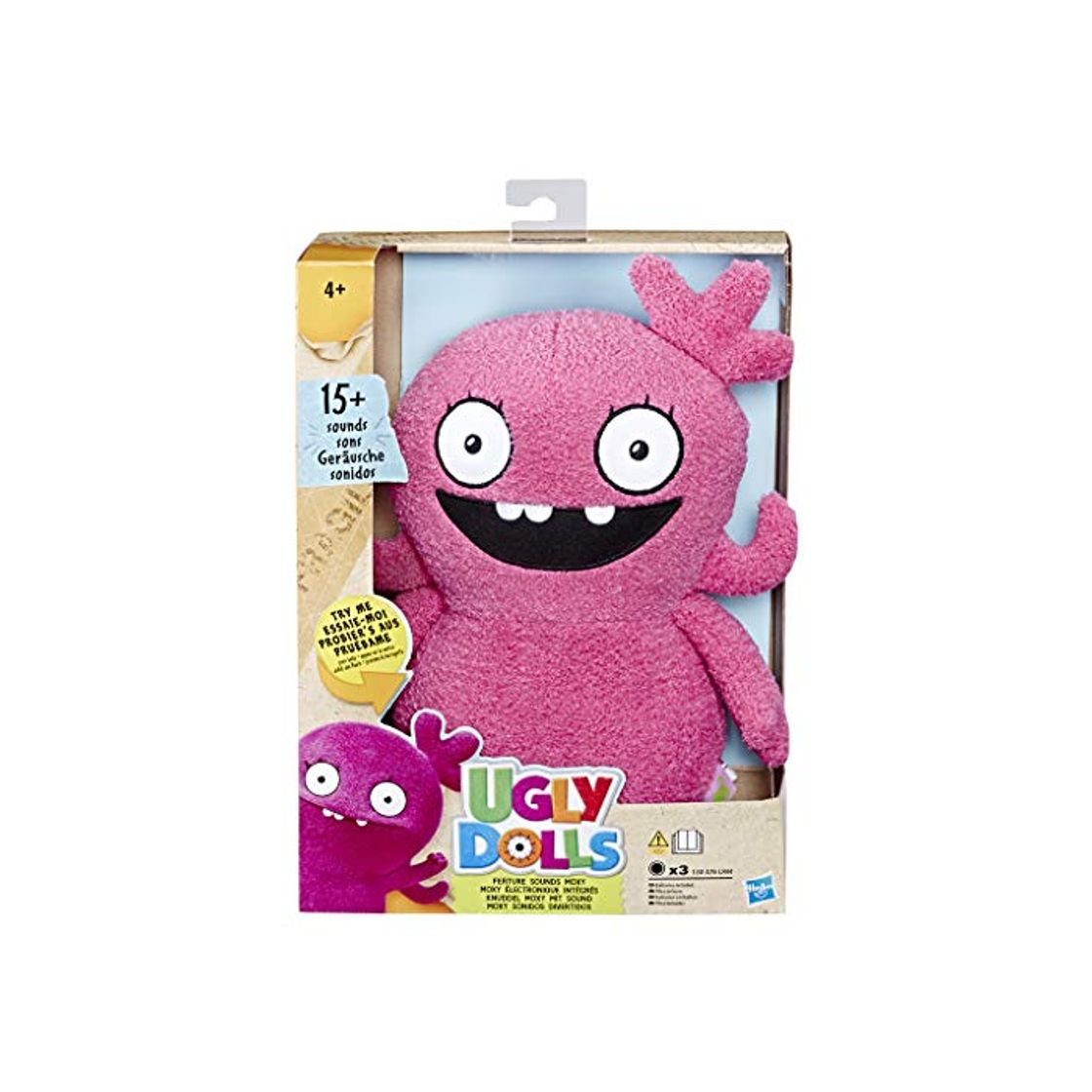 Producto Ugly Dolls- Feature Sounds Moxy Plush, Multicolor