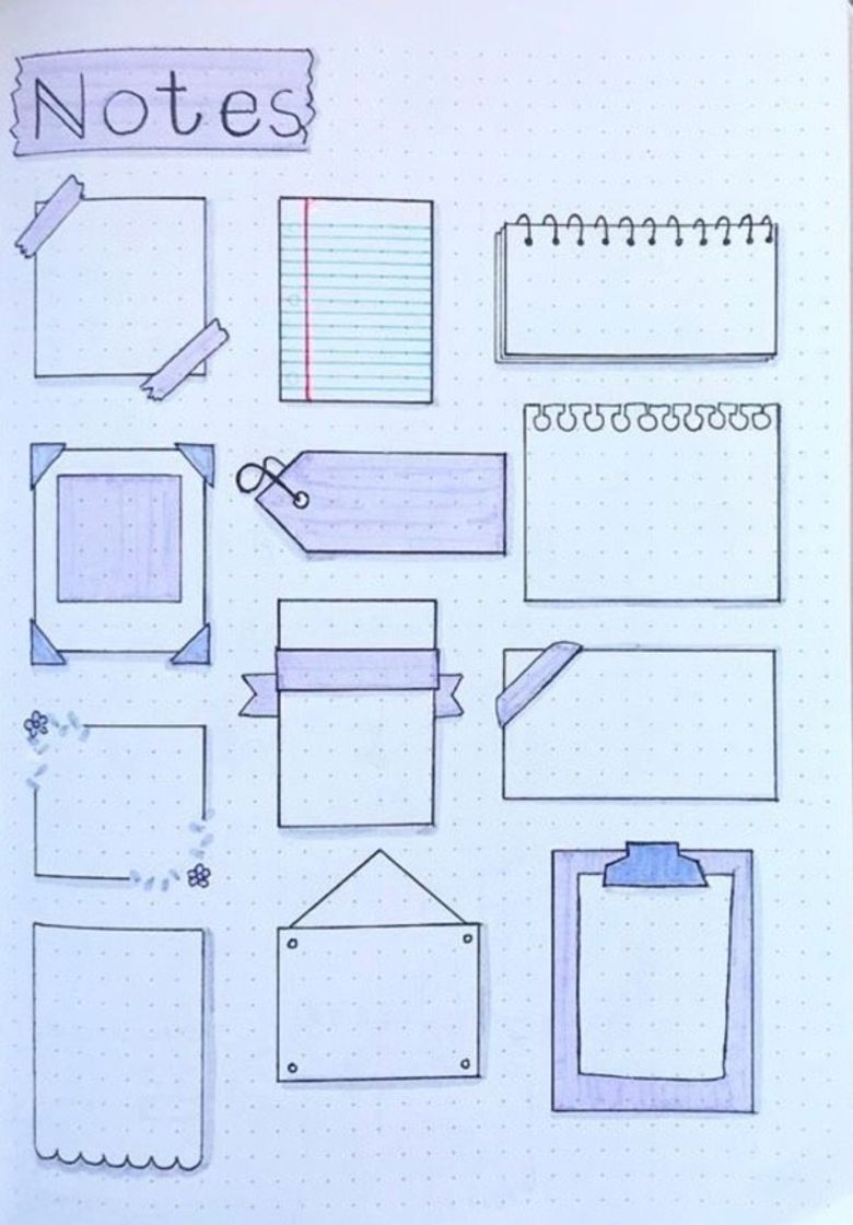 Fashion Quadrinhos feitos à mão no caderno