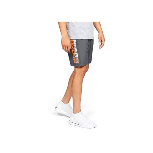 Under Armour Woven Graphic Wordmark Shorts Pantalón Corto, Hombre, Gris