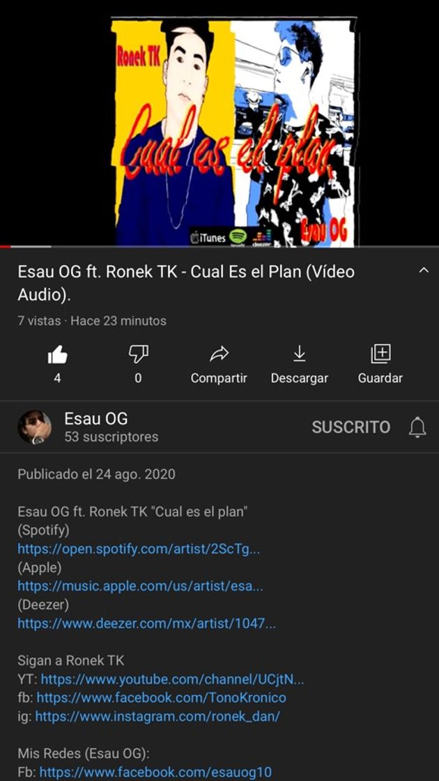 Canción Cuál es el plan 