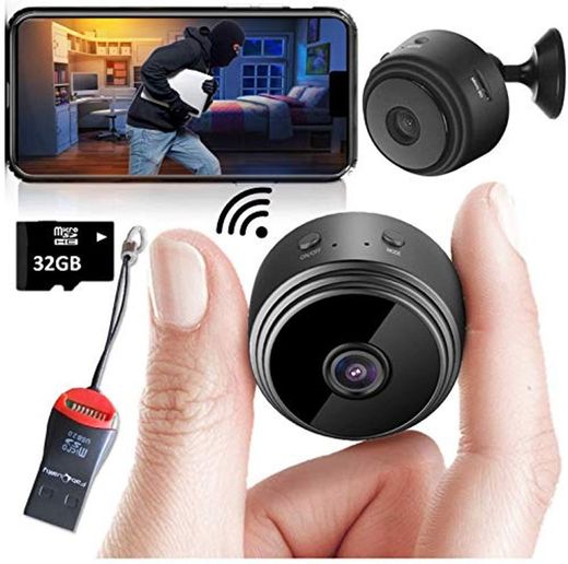 Mini Spy Camera Wireless Hidden Home WiFi Security Cameras with App 1080P,
