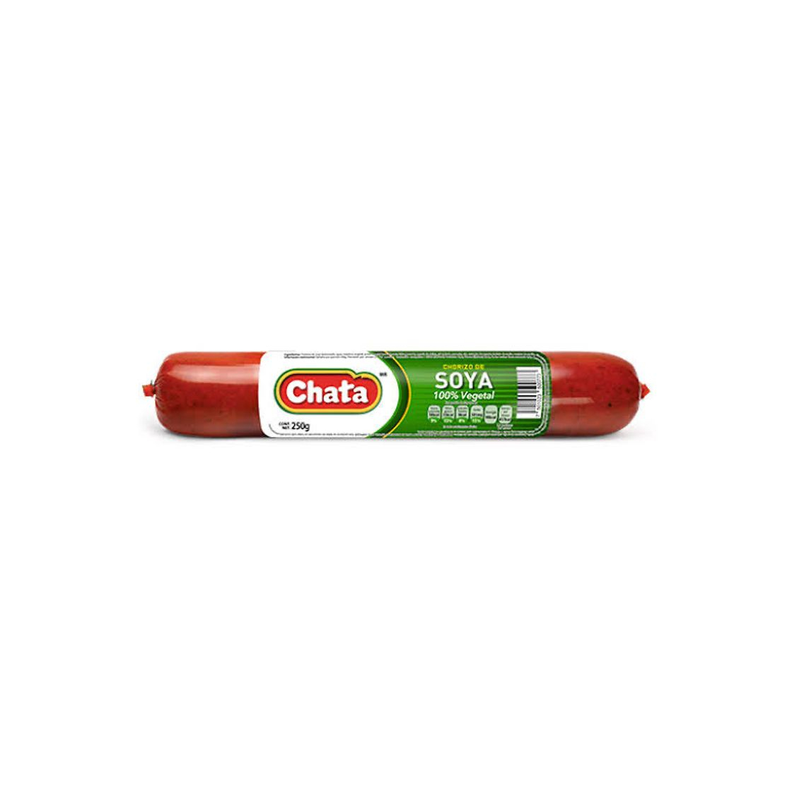 Social chorizo de soya chata