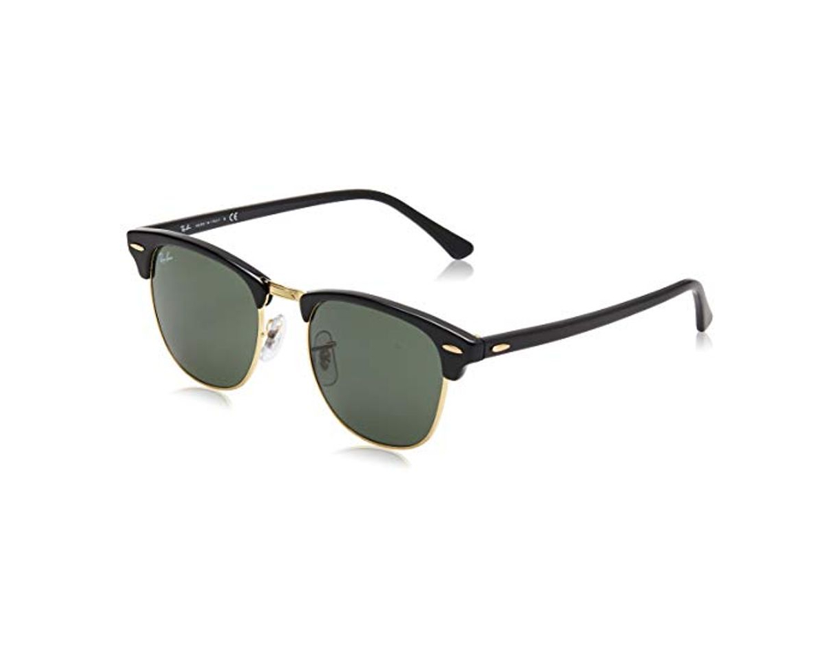 Fashion Ray-Ban Clubmaster RB3016 W0365 - Gafas de sol para hombre, Negro