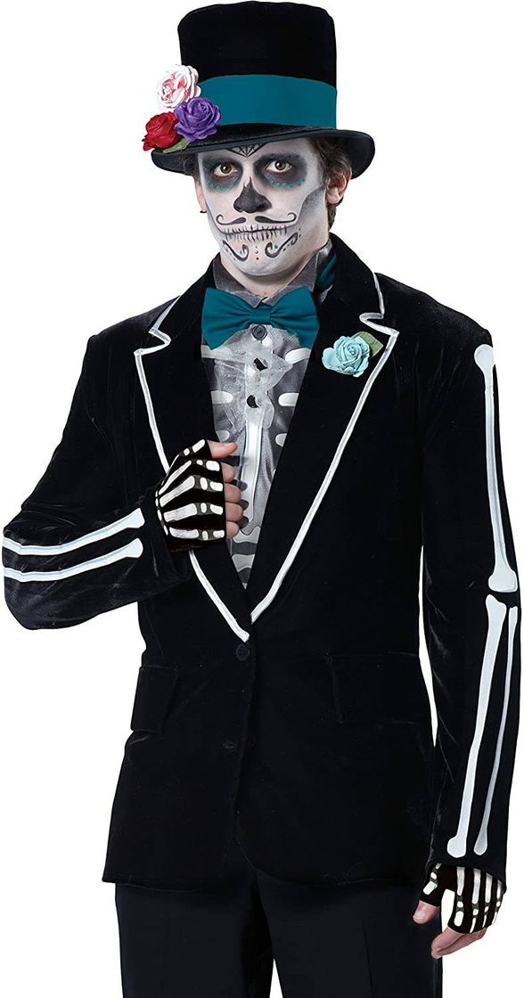 Fashion California Costumes Men's El Novio Muerto, Black