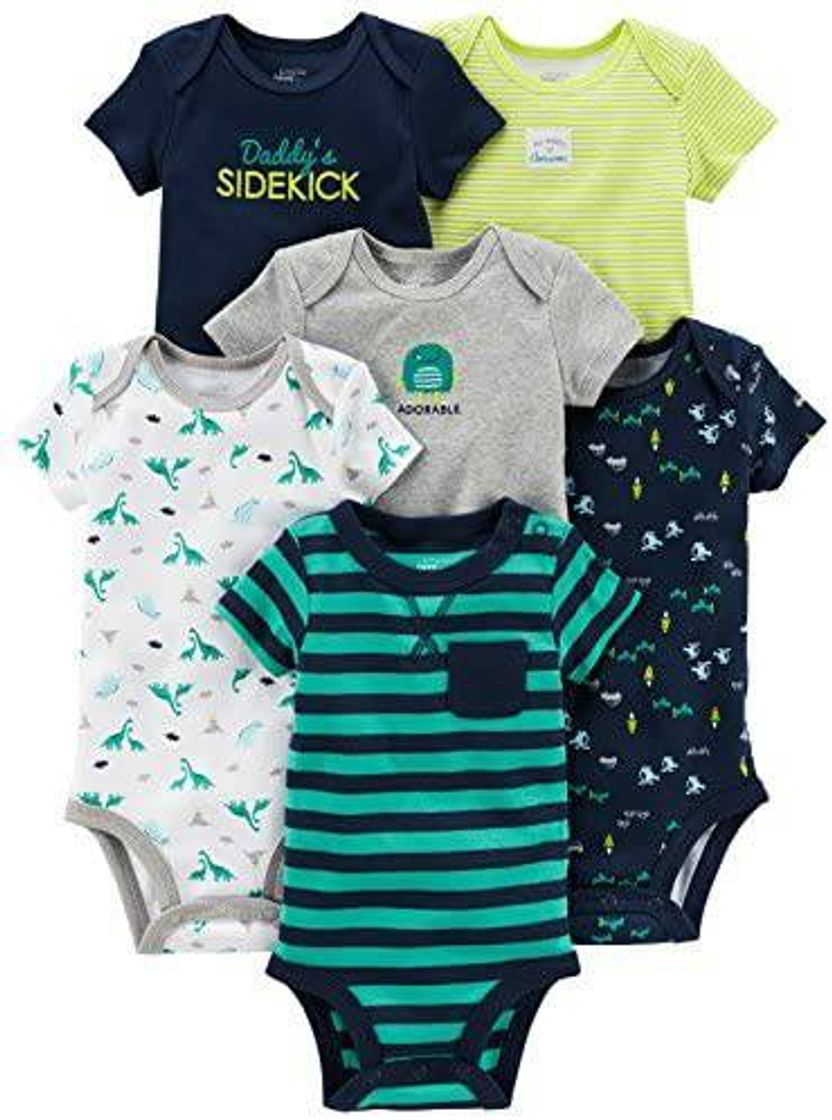 Fashion Simple Joys by Carter's Baby Boys', 6 Unidades, Manga Corta
