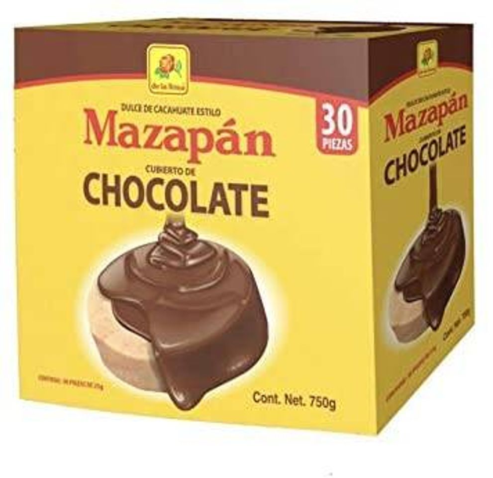 Productos MAZAPAN CUBIERTO DE CHOCOLATE PAQUETE GRANDE CON 30 PIEZAS 