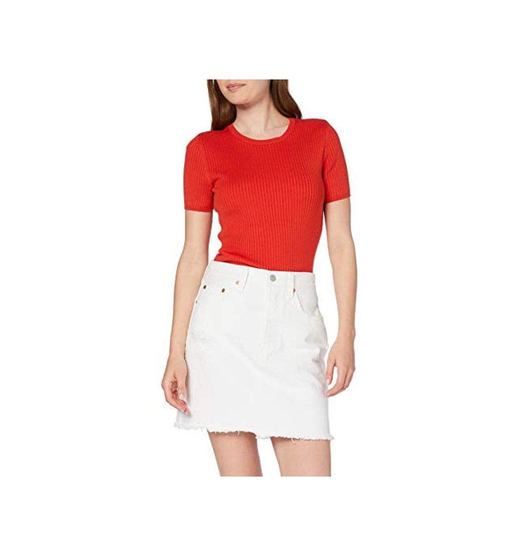 Moda Levi's HR Decon Iconic BF Skirt Falda, Blanco