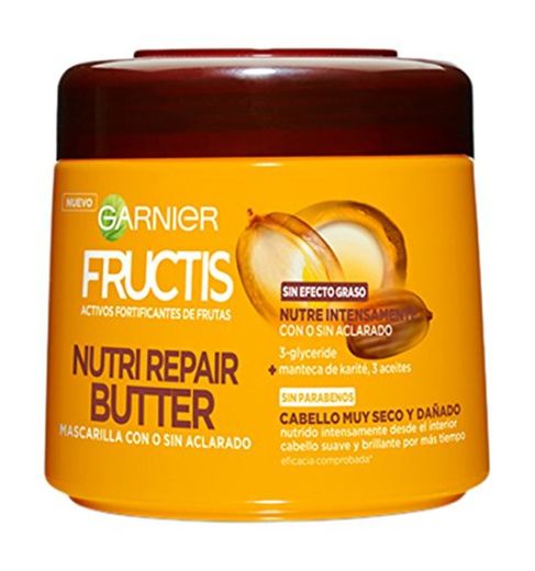 Garnier Fructis Mascarilla Nutri Repair Butter - 300 ml - [pack de 2]