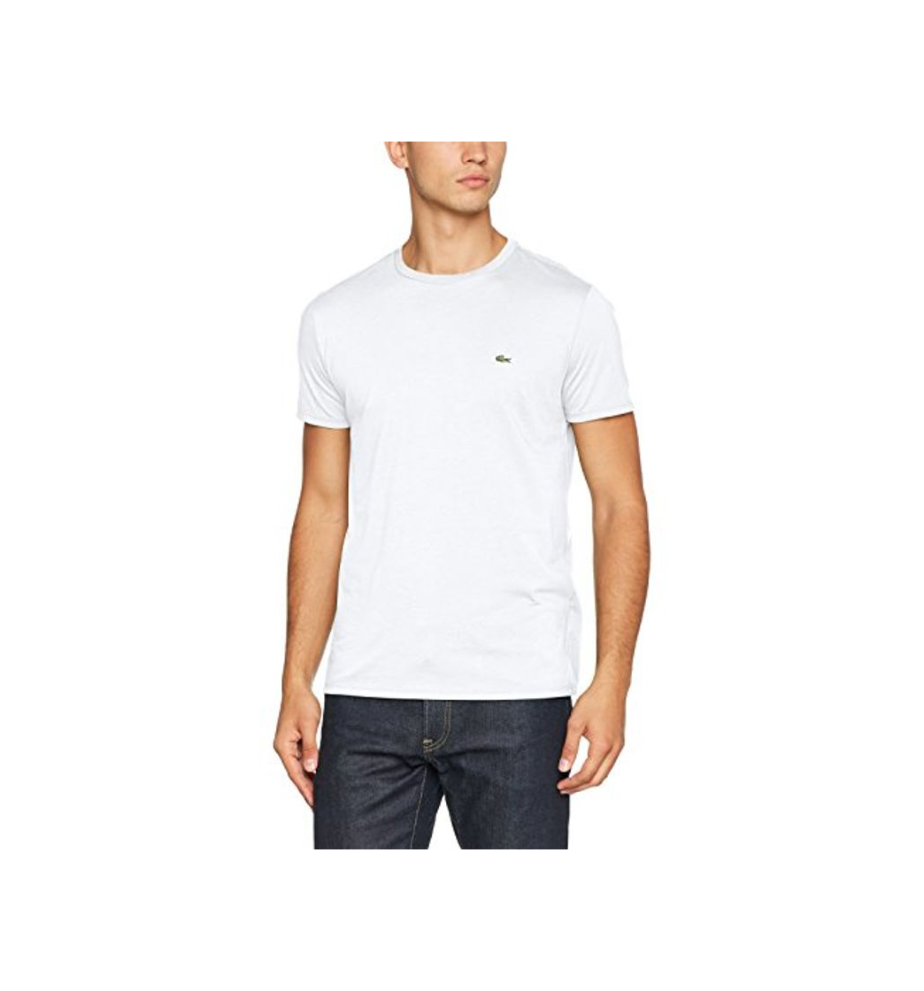 Social Lacoste TH6709, Camiseta para Hombre, Blanco